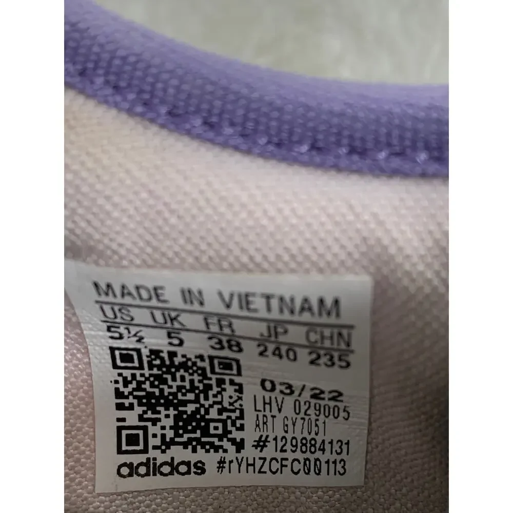 Adidas Nizza Platform Shoes J Almost Pink Pulse Lilac Chunky Sneakers Size 5.5